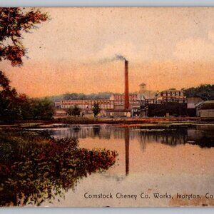 Postcard  Posted 1912 Connecticut Comstock Cheney Co Works Ivoryton #1097